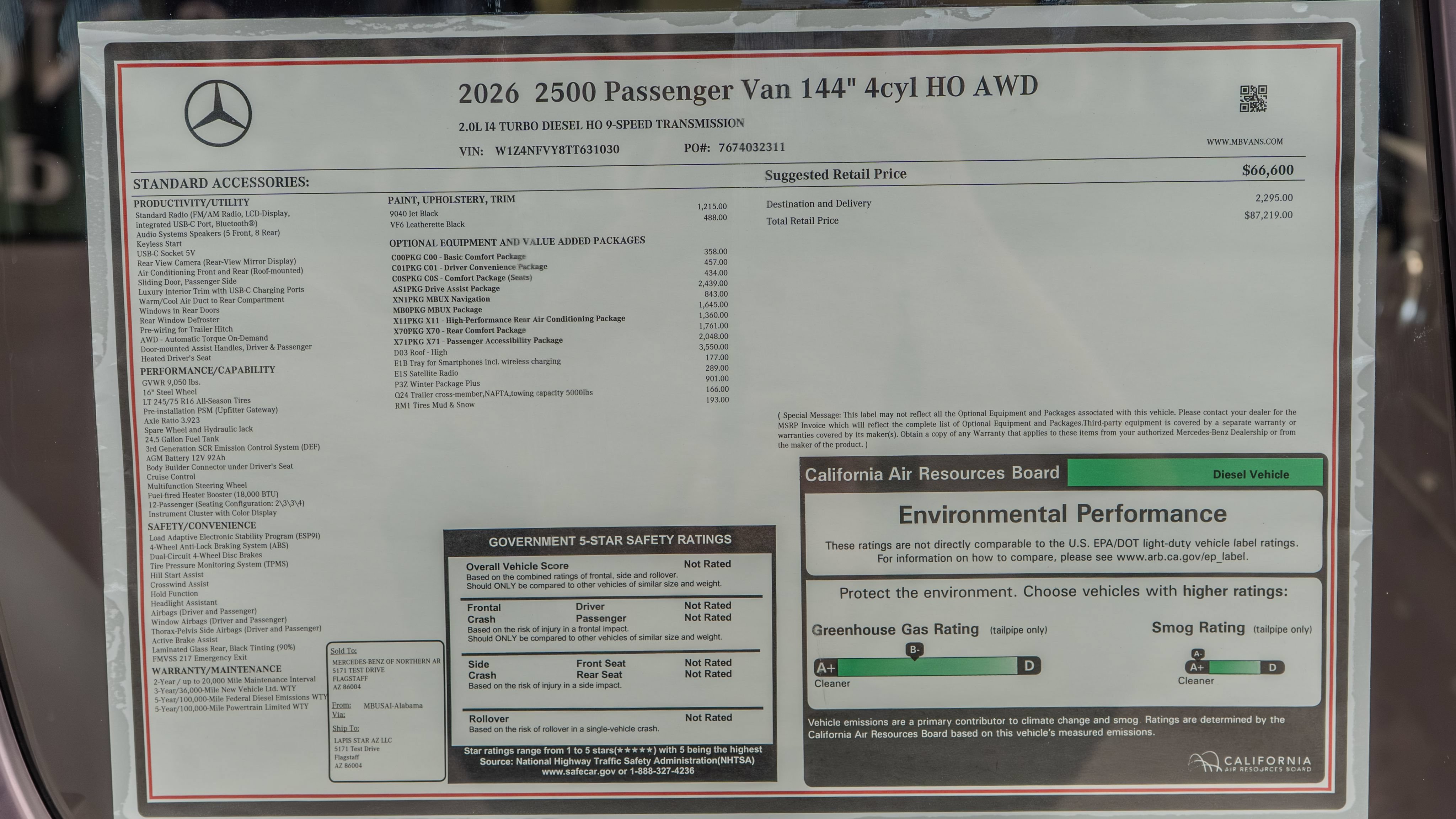 New 2026 Mercedes-Benz Sprinter 2500 image 37