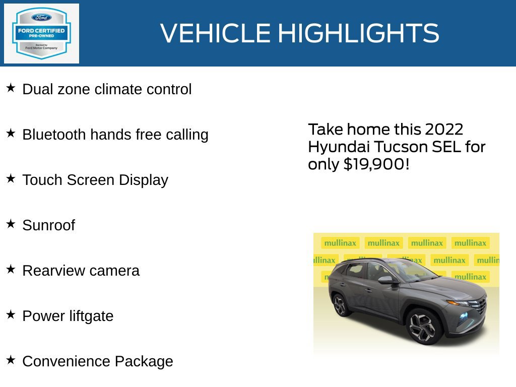 Used 2022 Hyundai Tucson SEL w/ Convenience Package FWD image 23