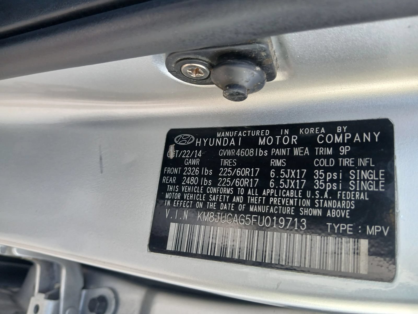 Used 2015 Hyundai Tucson SE AWD/4WD image 9