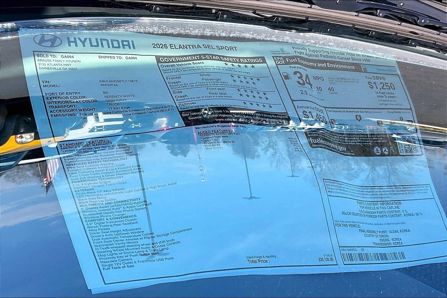 New 2026 Hyundai Elantra Sport image 13