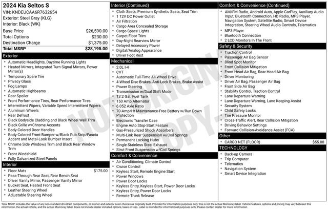 Certified 2024 Kia Seltos S image 37