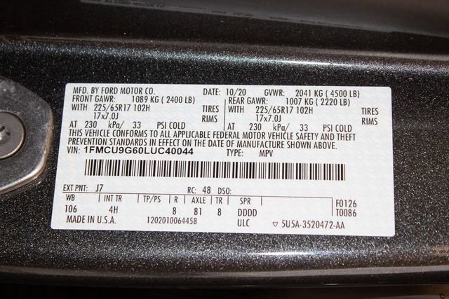 Used 2020 Ford Escape SE AWD/4WD image 33