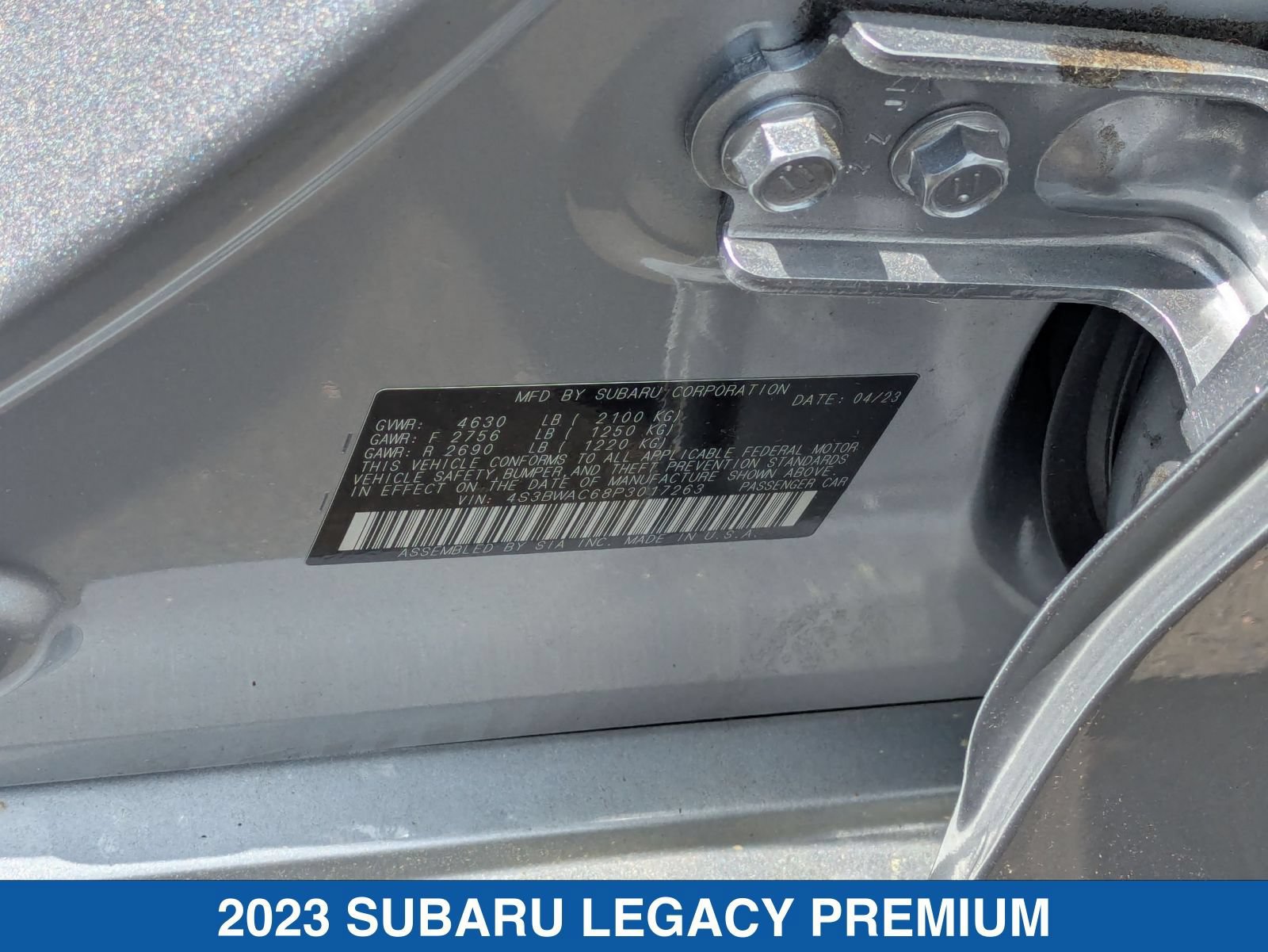 Certified 2023 Subaru Legacy Premium AWD/4WD image 37