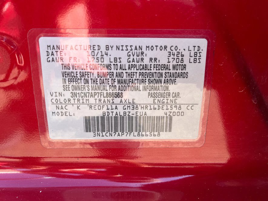 Used 2015 Nissan Versa SV FWD image 7