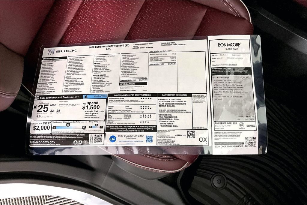 New 2026 Buick Envision Sport Touring AWD/4WD image 13