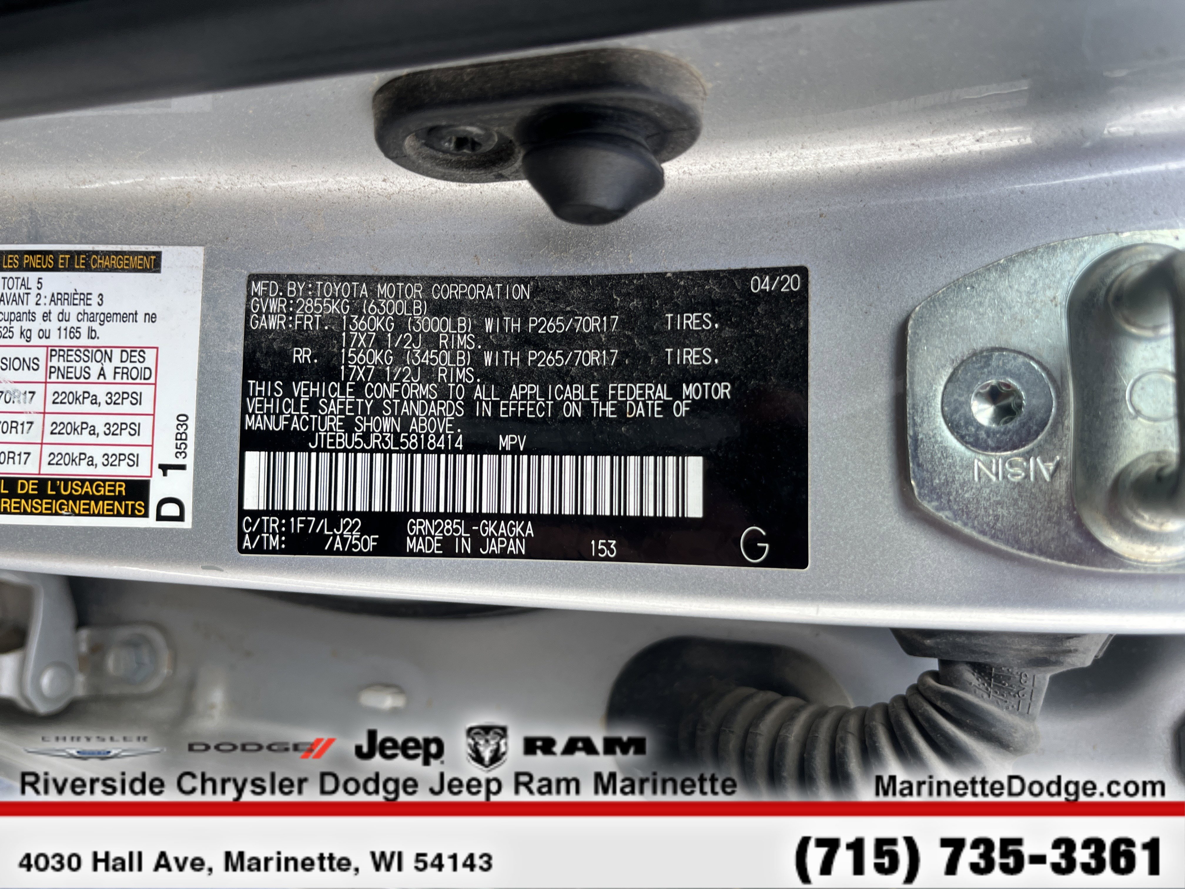 Used 2020 Toyota 4Runner Venture w/ Moonroof Package image 28