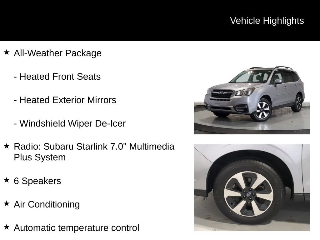 Used 2018 Subaru Forester 2.5i Premium w/ All-Weather Package AWD/4WD image 7