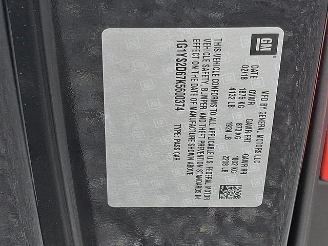 Certified 2019 Chevrolet Corvette Z06 RWD image 26