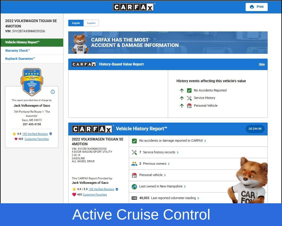 Used 2022 Volkswagen Tiguan SE w/ Panoramic Sunroof Package image 14