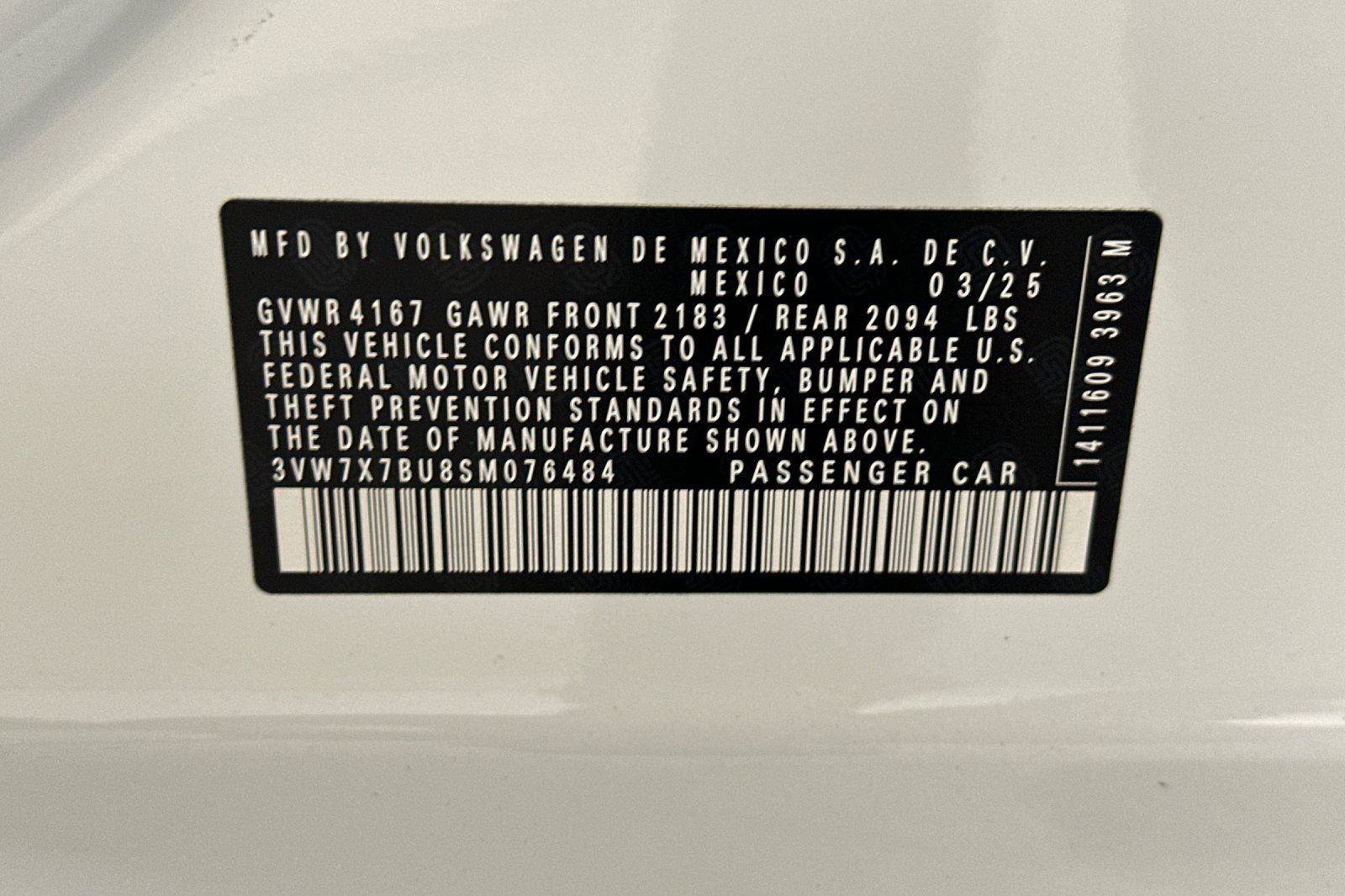 New 2025 Volkswagen Jetta SE image 25