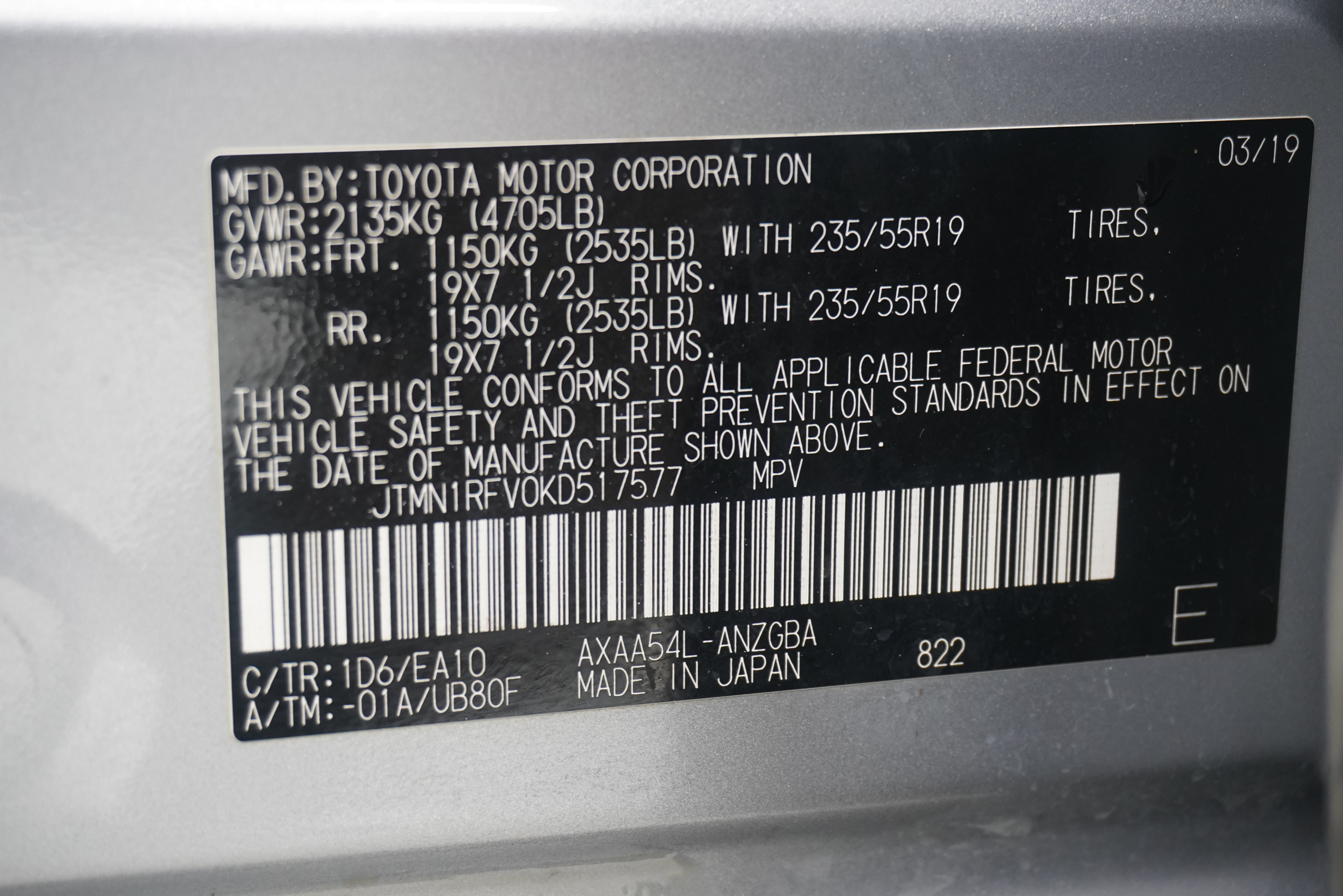 Used 2019 Toyota RAV4 Limited w/ Advanced Technology Package AWD/4WD image 38
