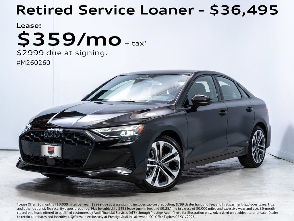 Used 2026 Audi A3 2.0T Premium w/ Black Optic Package