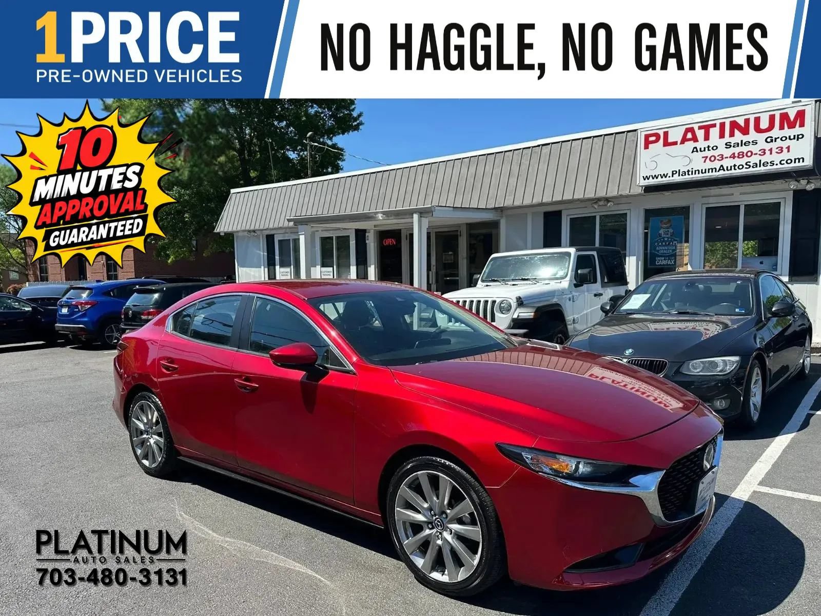 Used 2019 MAZDA MAZDA3 Sedan FWD image 1