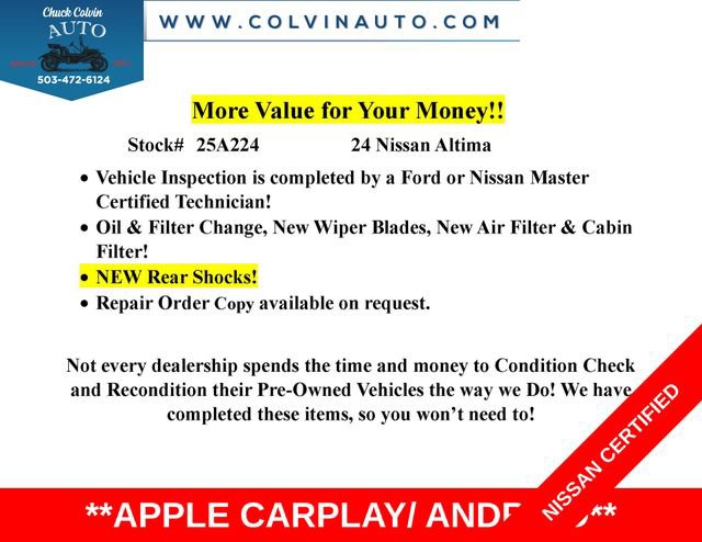 Certified 2024 Nissan Altima 2.5 SR FWD image 2