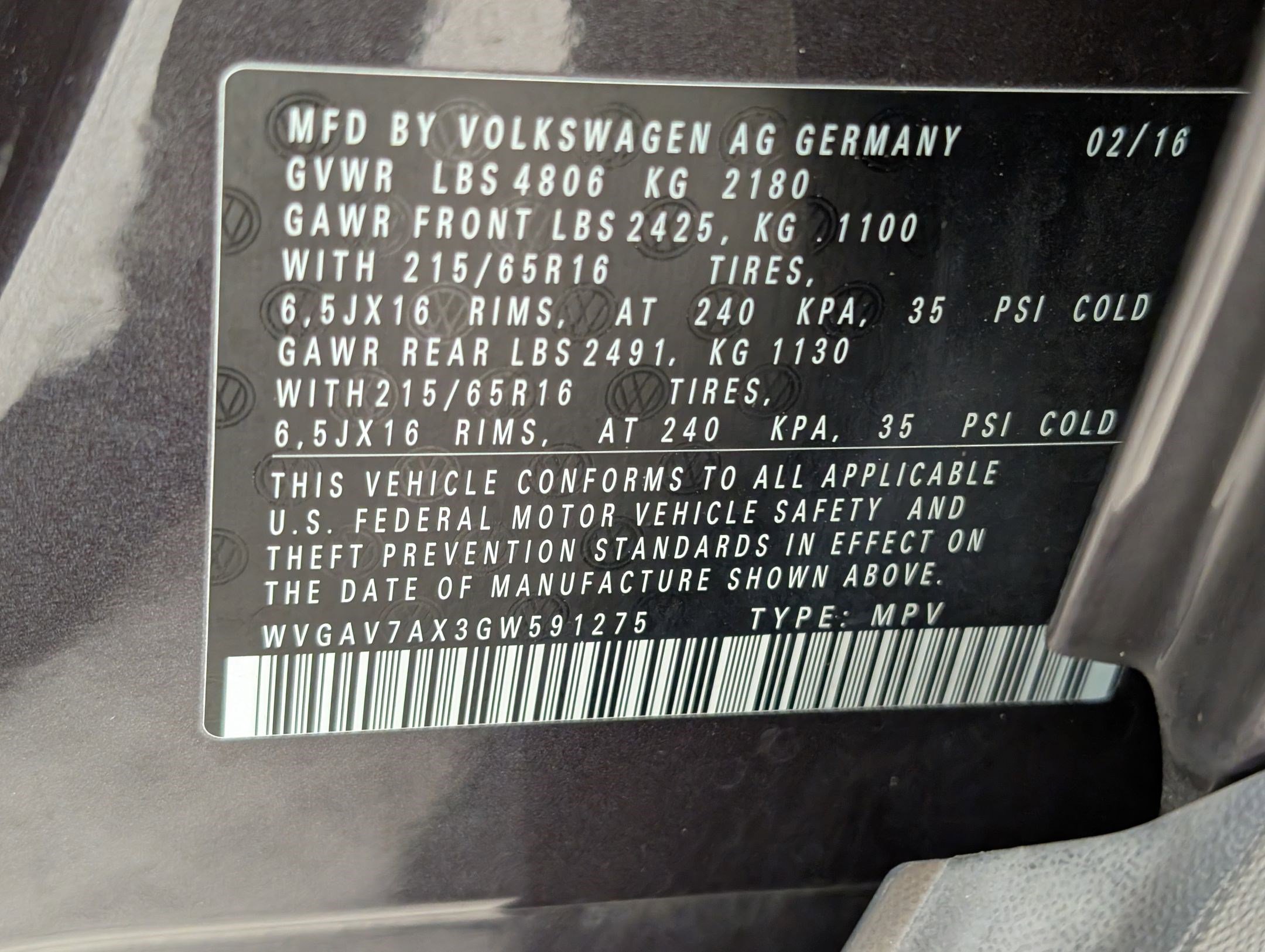 Used 2016 Volkswagen Tiguan S image 21