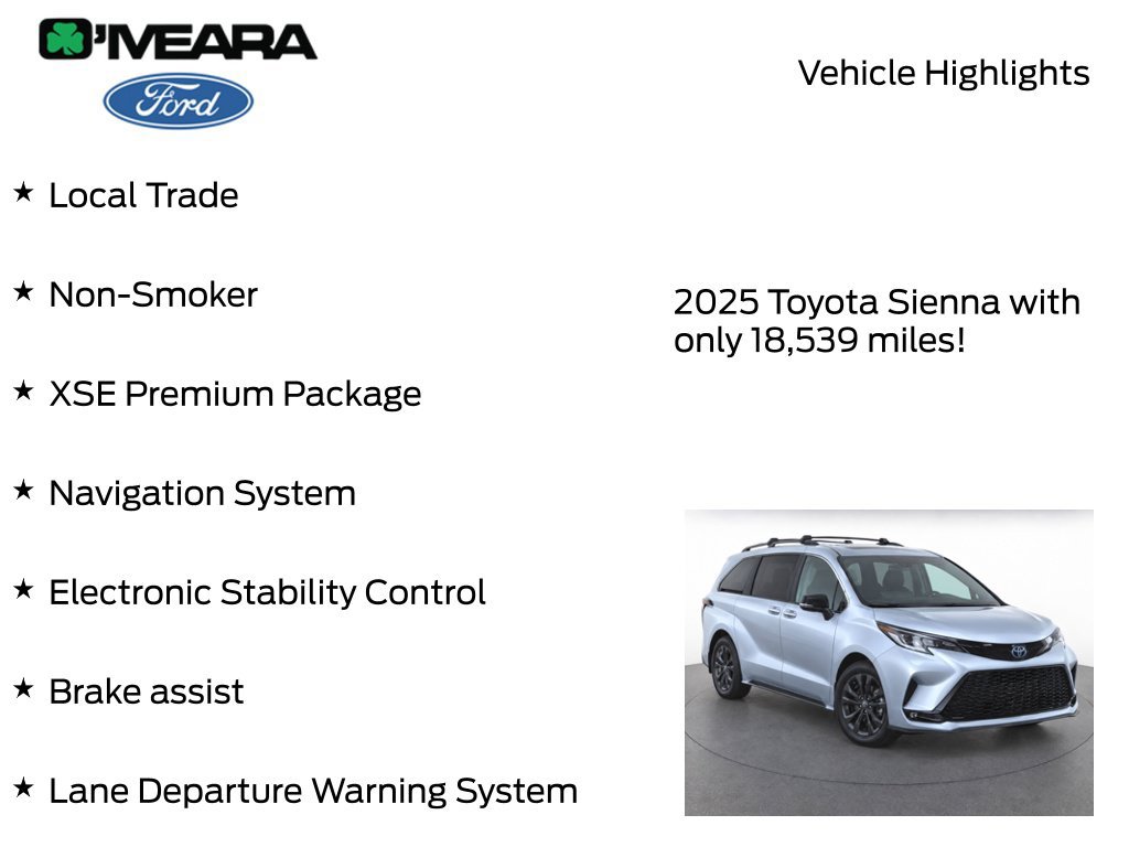 Used 2025 Toyota Sienna XSE w/ XSE Premium Package AWD/4WD image 7