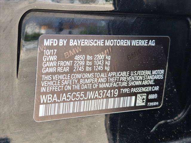 Used 2018 BMW 530i RWD image 25