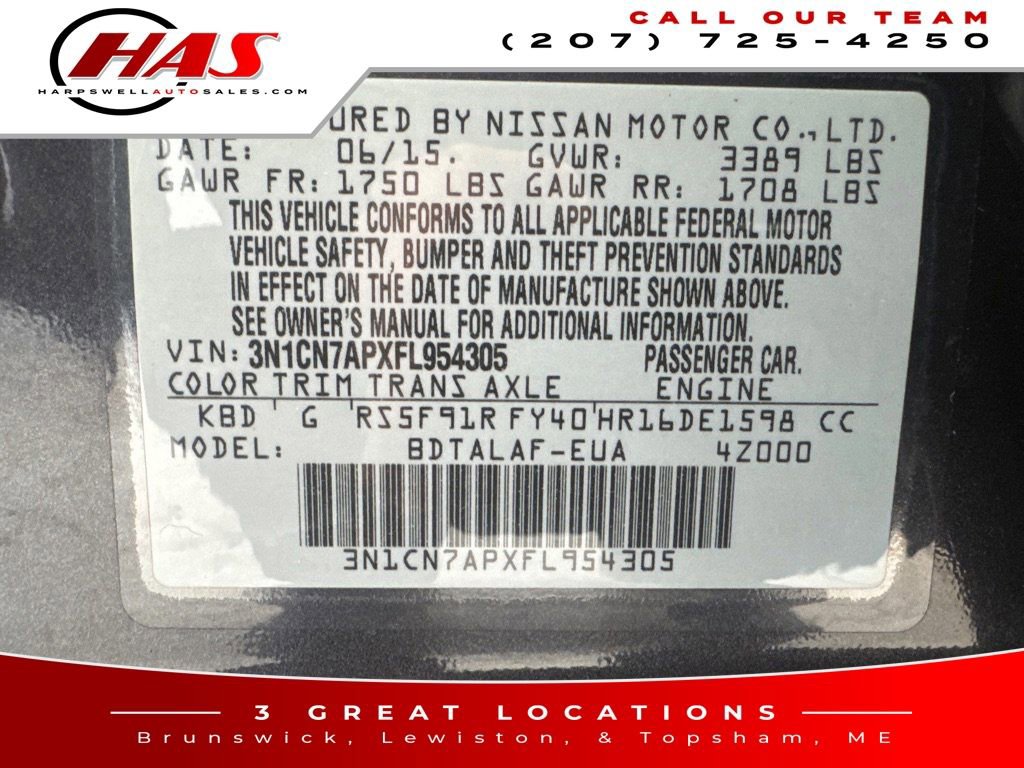 Used 2015 Nissan Versa S image 18