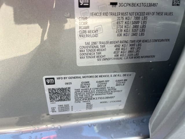 New 2026 Chevrolet Silverado 1500 Custom w/ LPO, Dark Essentials Package image 35