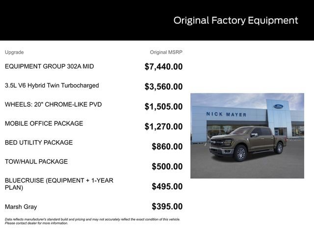 New 2025 Ford F150 XLT w/ Equipment Group 302A MID image 9