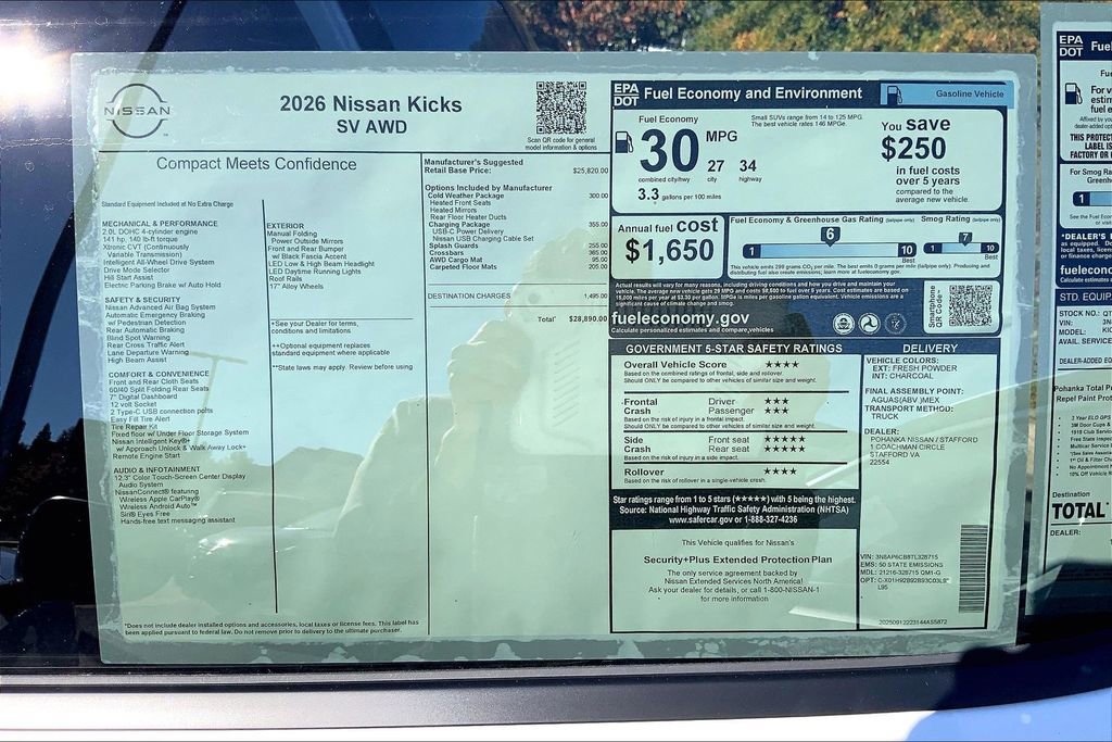 New 2026 Nissan Kicks SV w/ Charging Package image 14