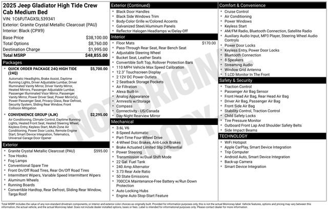 Used 2025 Jeep Gladiator Sport image 28