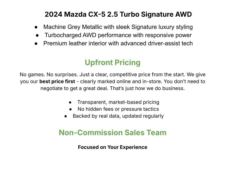 Used 2024 MAZDA CX-5 Signature AWD/4WD image 3
