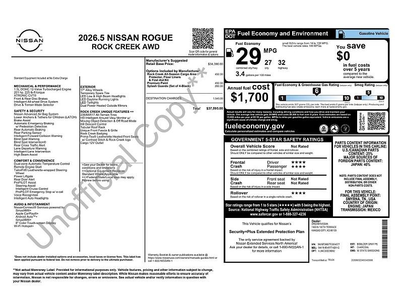 New 2026 Nissan Rogue SV AWD/4WD image 2