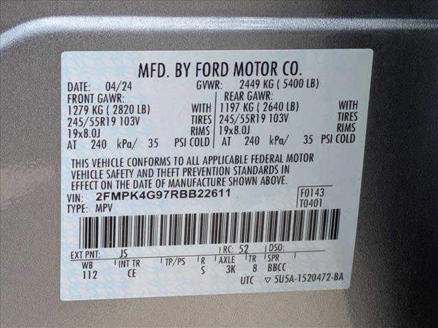 Used 2024 Ford Edge SE w/ Black Appearance Package AWD/4WD image 24