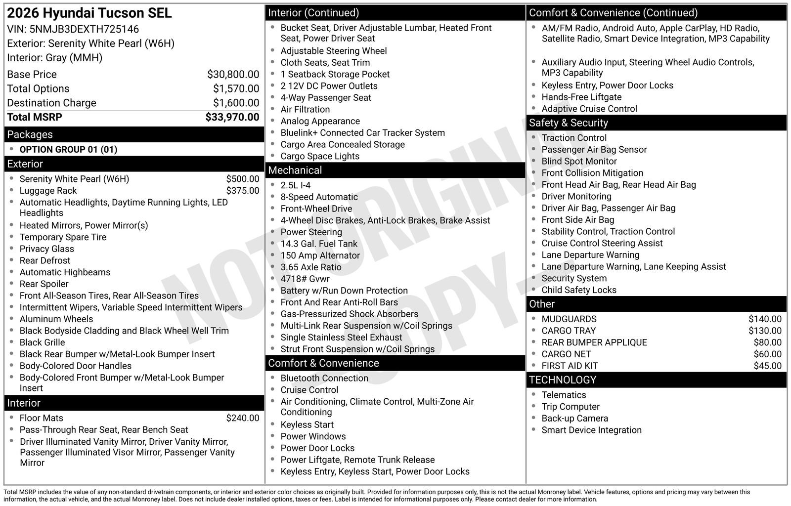 New 2026 Hyundai Tucson SEL FWD image 8