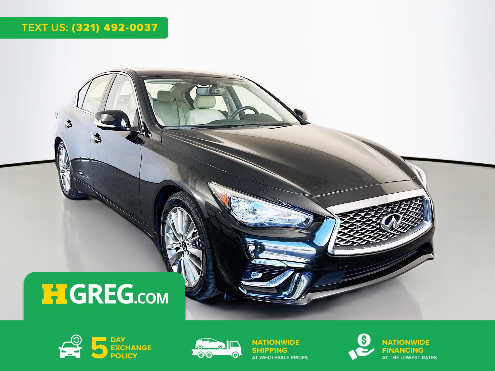 Used 2022 INFINITI Q50 Luxe w/ Cargo Package image 1