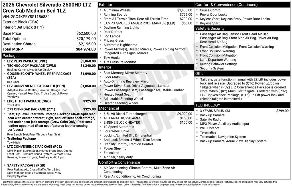 Used 2025 Chevrolet Silverado 2500 LTZ w/ LTZ Plus Package AWD/4WD image 30