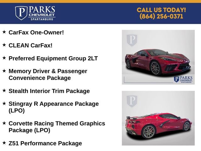 Certified 2023 Chevrolet Corvette Stingray Preferred Cpe w/ Z51 Performance Package RWD image 5