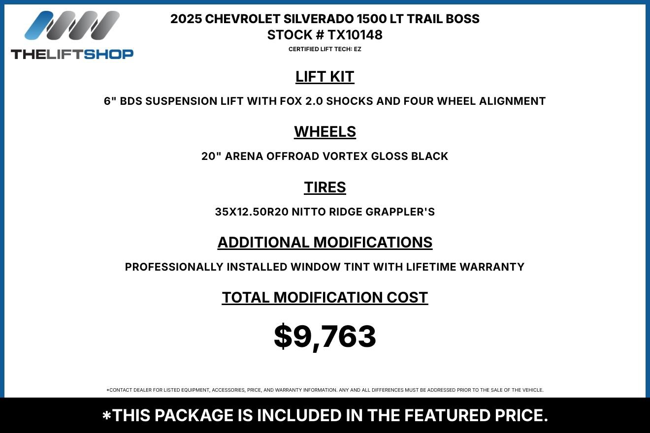 Used 2025 Chevrolet Silverado 1500 LT Trail Boss w/ Convenience Package II AWD/4WD image 2
