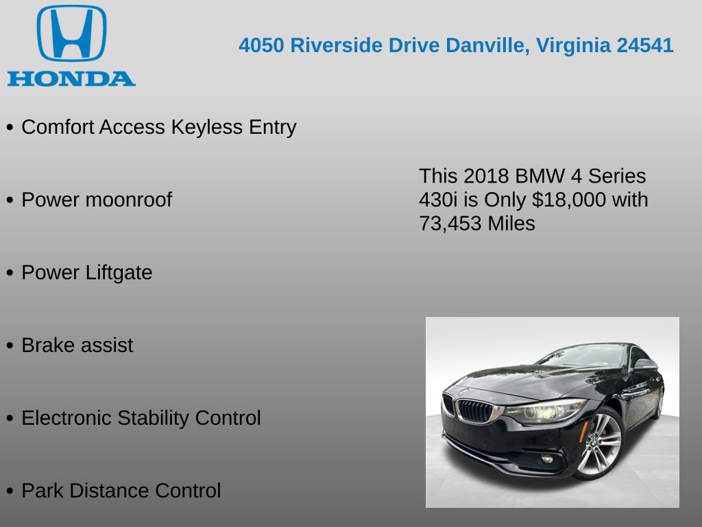 Used 2018 BMW 430i Gran Coupe RWD image 12