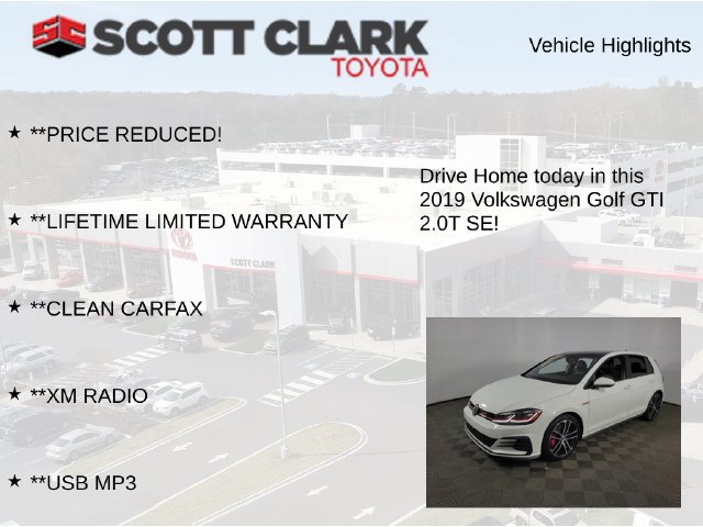Used 2019 Volkswagen GTI SE FWD image 7