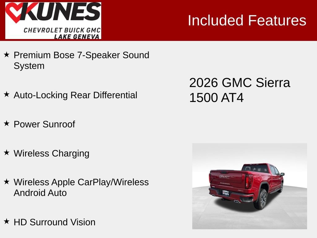 New 2026 GMC Sierra 1500 AT4 w/ AT4 Premium Package AWD/4WD image 3