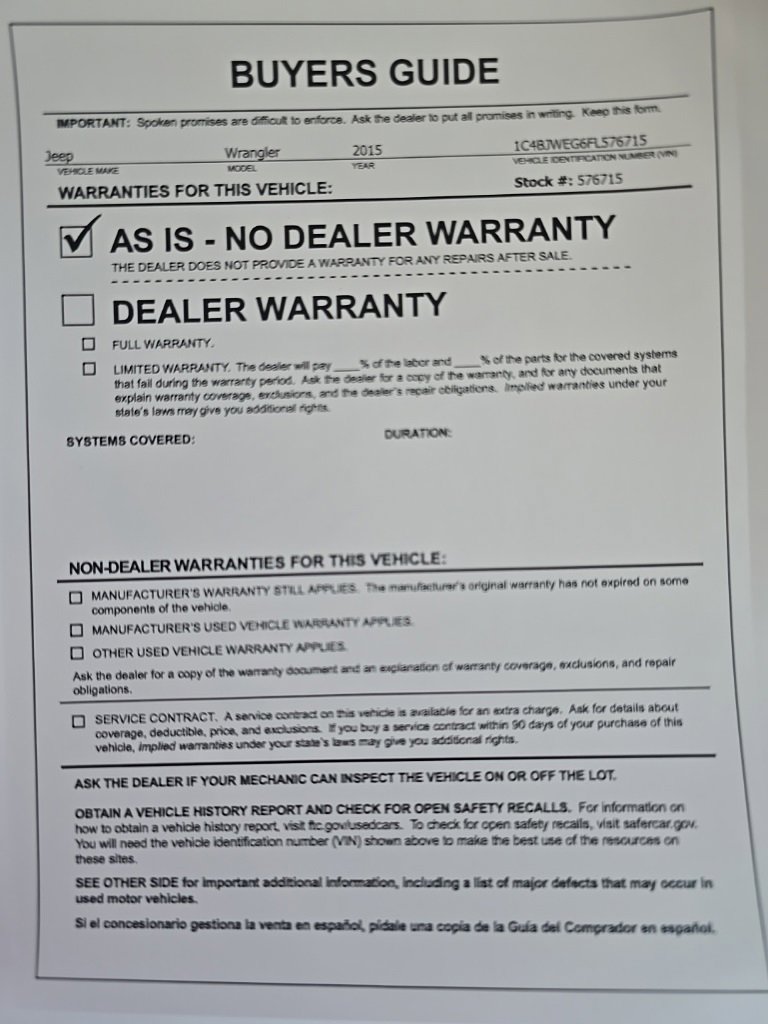 Used 2015 Jeep Wrangler Unlimited Sahara w/ Max Tow Package image 27