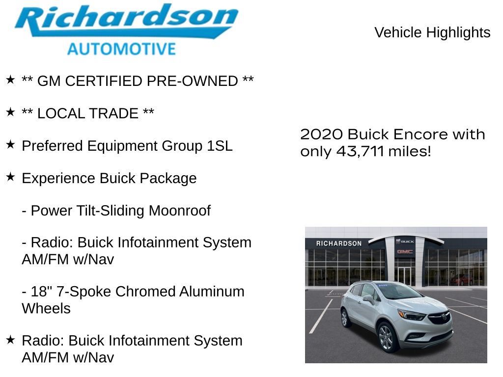 Used 2020 Buick Encore Essence w/ Experience Buick Package AWD/4WD image 11