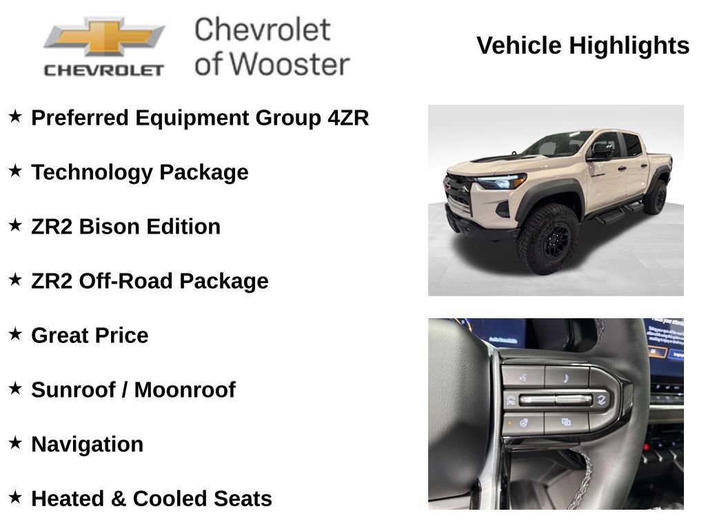 New 2026 Chevrolet Colorado ZR2 w/ ZR2 Bison Edition image 2