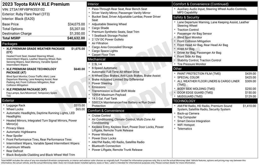 Used 2023 Toyota RAV4 XLE Premium AWD/4WD image 11