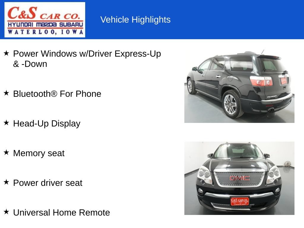 Used 2012 GMC Acadia Denali AWD/4WD image 19