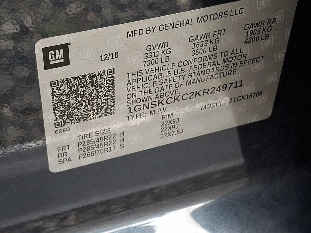 Certified 2019 Chevrolet Tahoe Premier AWD/4WD image 27