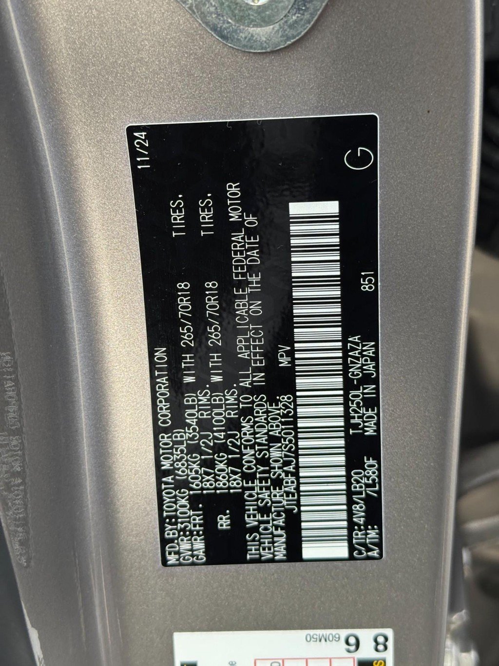 Used 2025 Toyota Land Cruiser w/ Premium Package AWD/4WD image 26