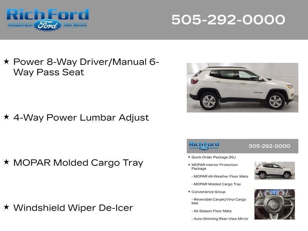 Used 2021 Jeep Compass Latitude w/ Convenience Group AWD/4WD image 39