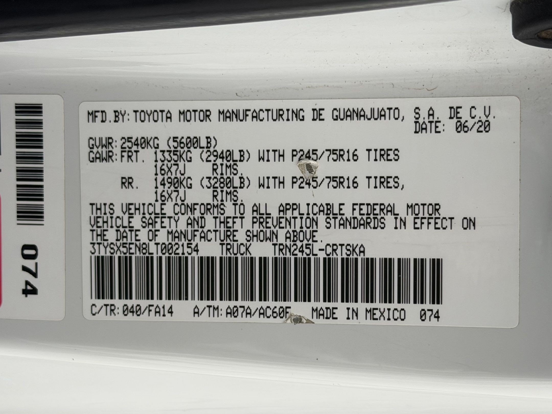 Used 2020 Toyota Tacoma SR AWD/4WD image 26