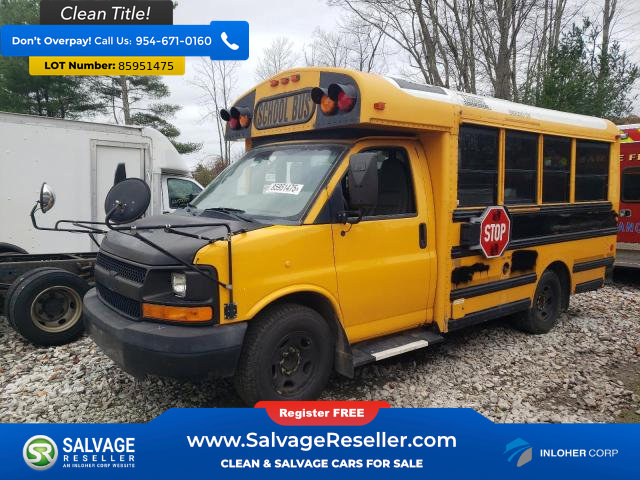 Used 2011 Chevrolet Express 3500 w/ School Bus Package RWD image 3