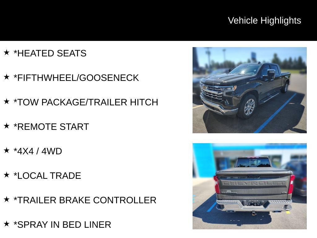 Used 2023 Chevrolet Silverado 1500 LTZ w/ Technology Package AWD/4WD image 5