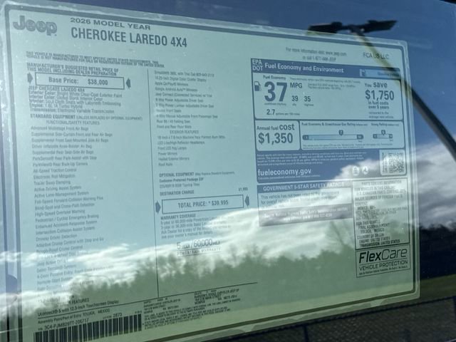 New 2026 Jeep Cherokee Laredo AWD/4WD image 30