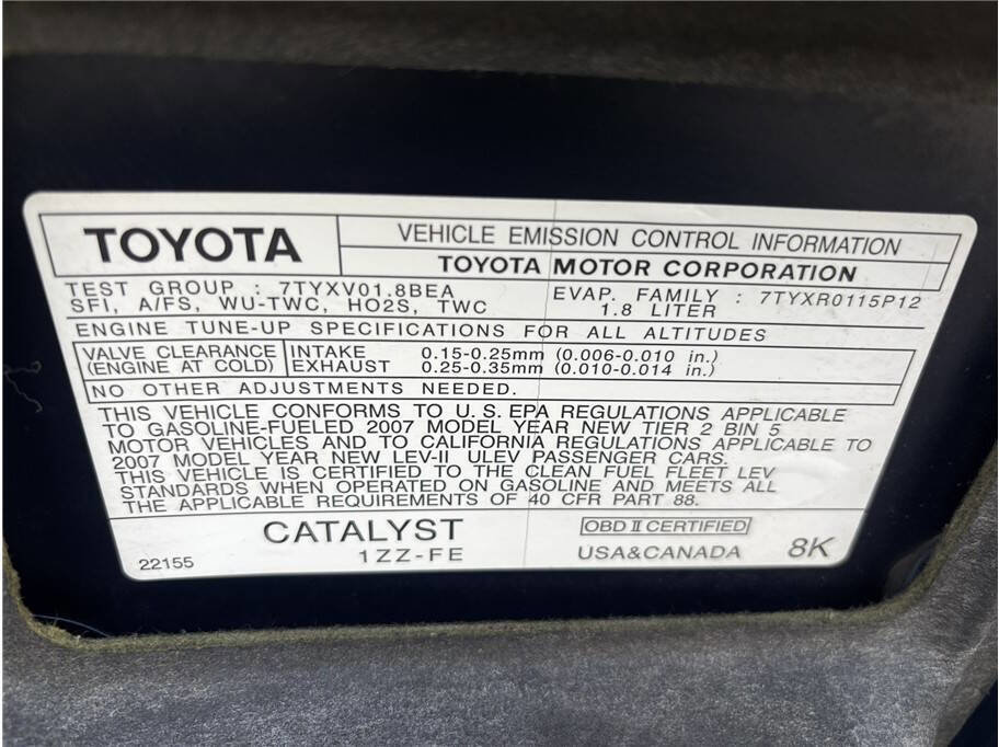 Used 2007 Toyota Corolla S FWD image 18